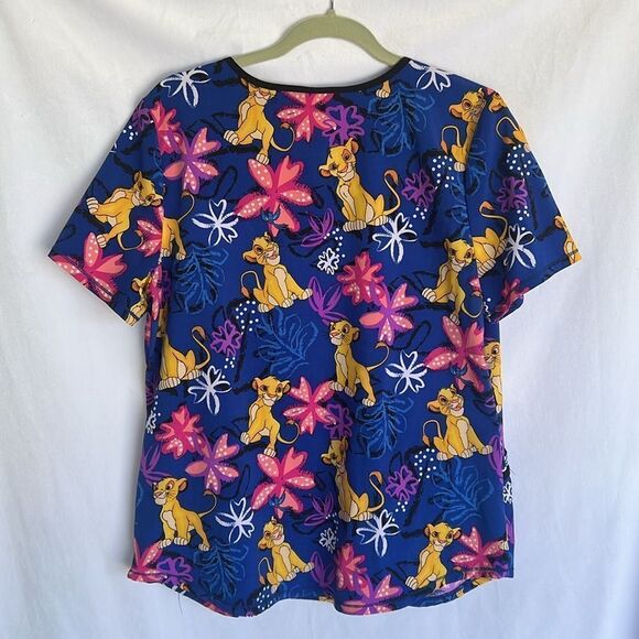 Disney Lion King Sinba Scrub Top Size M - Picture 6 of 6